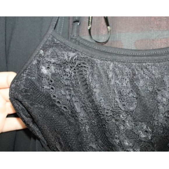 Jessica Simpson Black Layered Lace Blouse Top - Picture 3 of 4